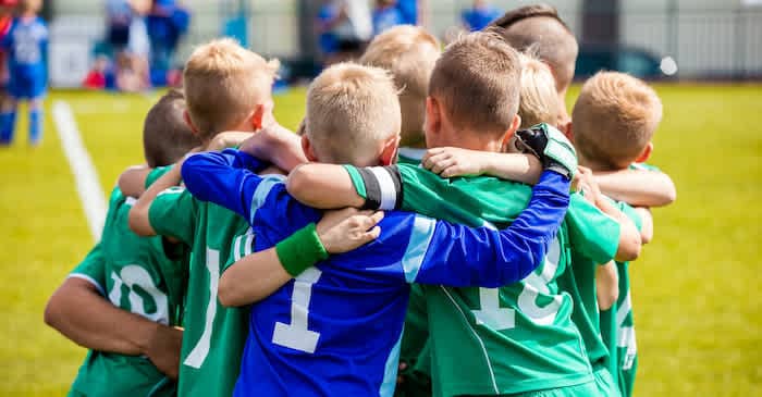 Kids participating in youth sports